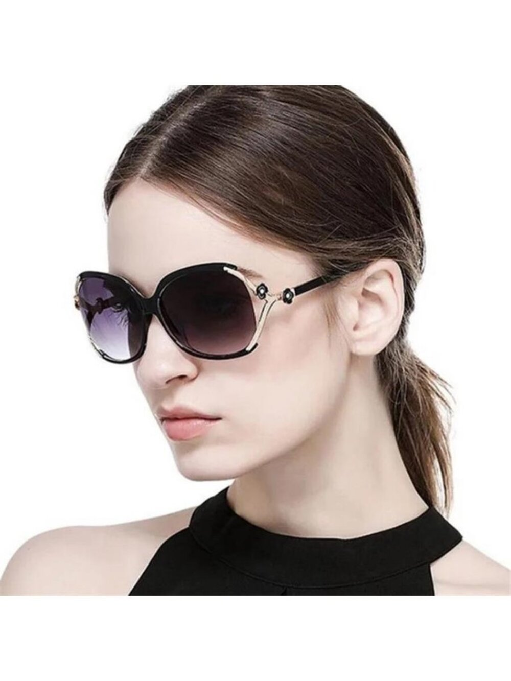 Retro Luxury  Oversized Square Sunglasses